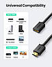 Кабель відео HDMI-подовжувач Ugreen 4K HDMI Extender Male to Female 1 м Black, фото 6