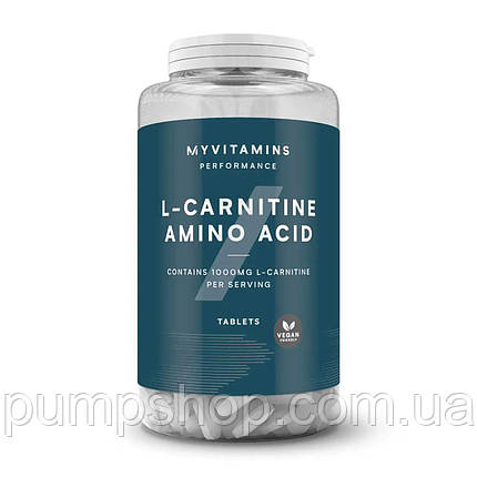 Л-карнітин Myprotein L-carnitine 500 мг 90 таб., фото 1