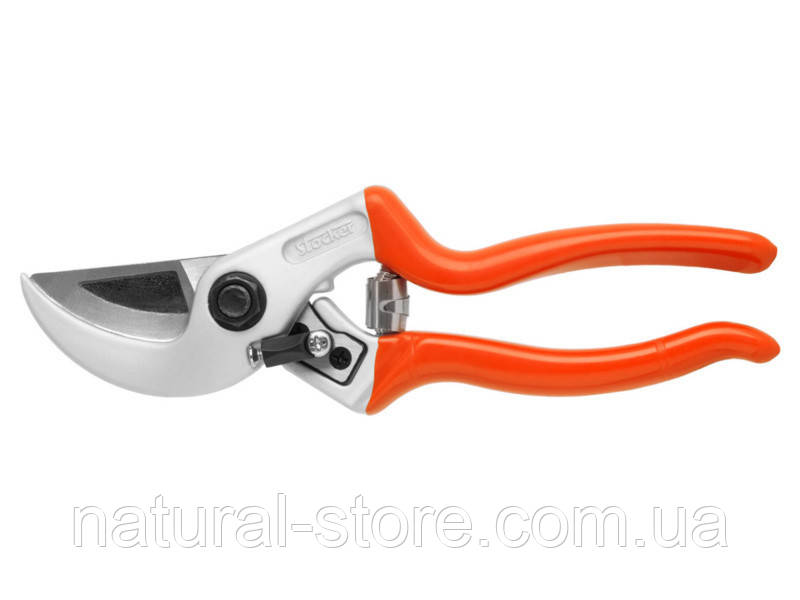 Італійський секатор Штокер Stocker 335 Profi 21 з ковадлом для обрізки гілок дерев, кущів, живців (якісний)