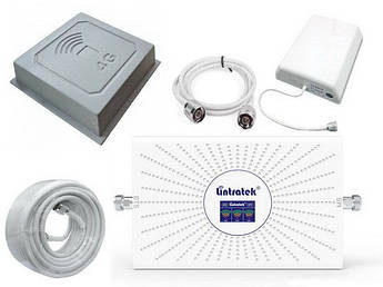 4G/3G/GSM репітер Lintratek AA23-GDW 900/1800/2100 МГц (комплект 17x9 dBi)