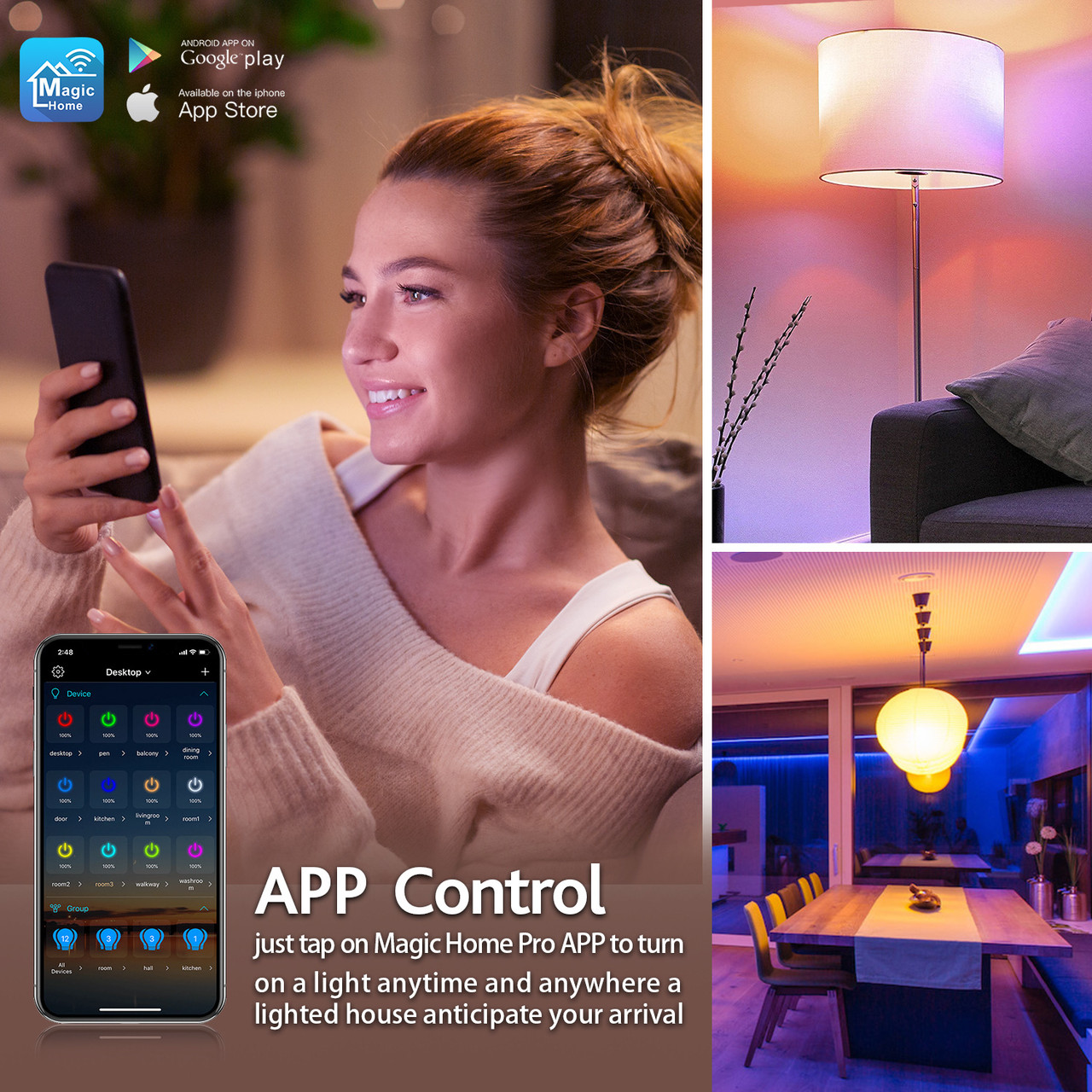 Умная LED Лампочка RGB с Управлением со Смартфона WiFi — Купить на BIGL.UA  ? Удобная Доставка (1563431596)