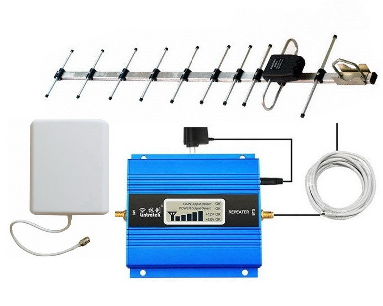 GSM репітер Lintratek KW13A 900 МГц (комплект 14x9 дБ) + планшетна антена