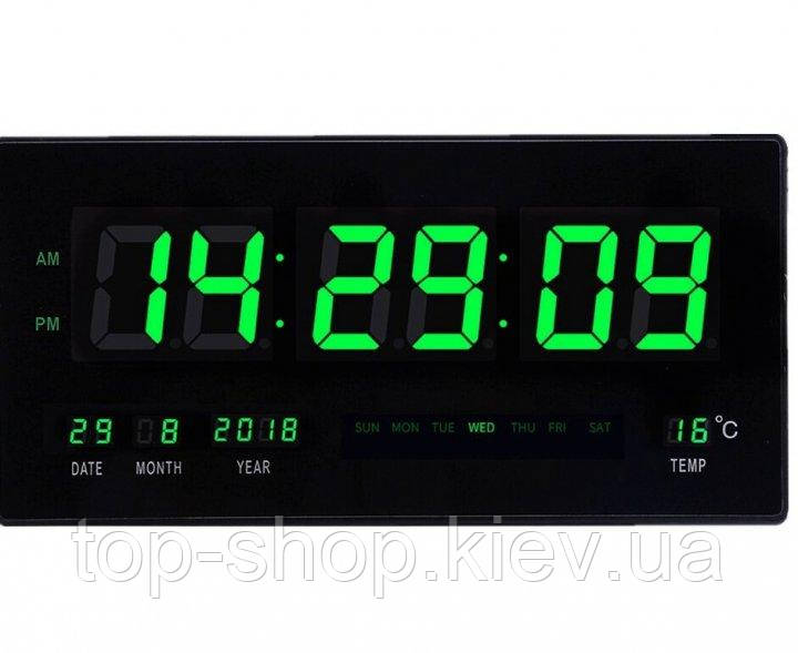 Настінні електронний годинник з датою Led Digital Clock 45х22 см