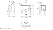 Камінна топка Kratki ZIBI 12 ліва BS DECO, фото 5