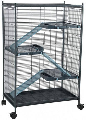 Клітка для шиншил двоярусна INDOOR2 MAX LOFT 2 синя, фото 1
