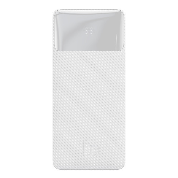 УМБ Power Bank Baseus Bipow 20000mAh 15W (PPDML-J02) білий, фото 1