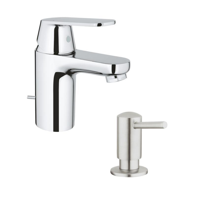 Набір Grohe змішувач для раковини Eurosmart Cosmopolitan 32825000 + дозатор для миючого засобу Contemporary