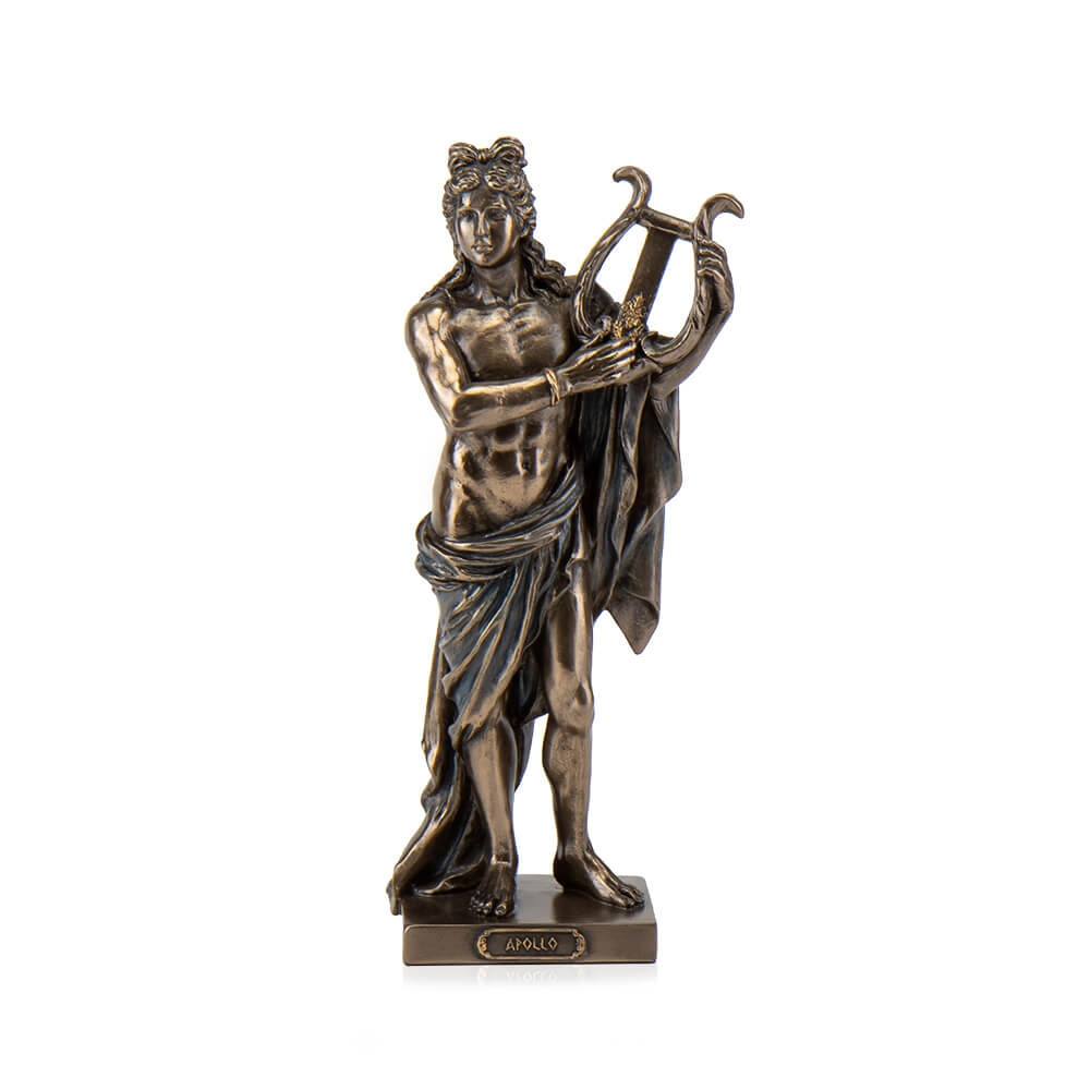 Статуетка Veronese Аполлон бог світла з лірою 26 см 77708A4 фігурка верстата музикант