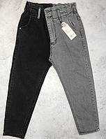 Двухцветные джинсы для девочки