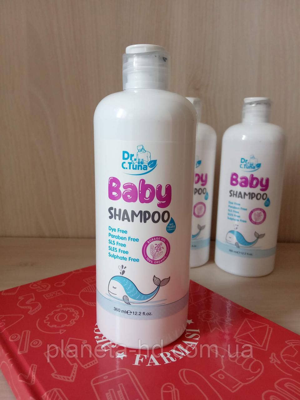 Шампунь дитячий фармасі baby dr.tuna farmasi 360 мл