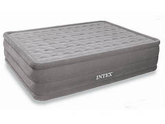 Двоспальне надувне ліжко Intex 66958 (152х203х46 див.) з вбудованим електричним насосом