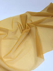 Сітка жовта гірчична еластична м'яка 150 см.