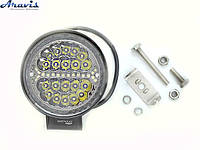 Дополнительные светодиодные фары LED Лидер 1-60W 60W с дхо круглые дальний