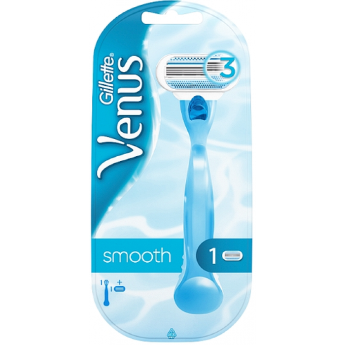Жіночий бритвений станок Gillette Venus Smooth з 1 змінною касетою 01999