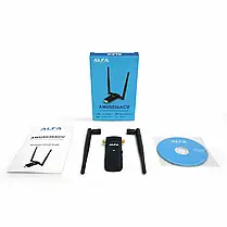 Оригінал! Usb Wi-Fi адаптер Alfa AWUS036ACU чип Realtek RTL8812BU, фото 6