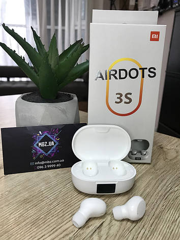 Бездротові навушники AirDots 3S для Xiaomi Redmi матові білі, фото 1