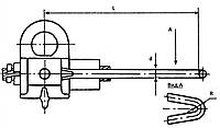 Зажим монтажный натяжной клиновой МК-2, МК-3, МК-4, МК-5, МК-6