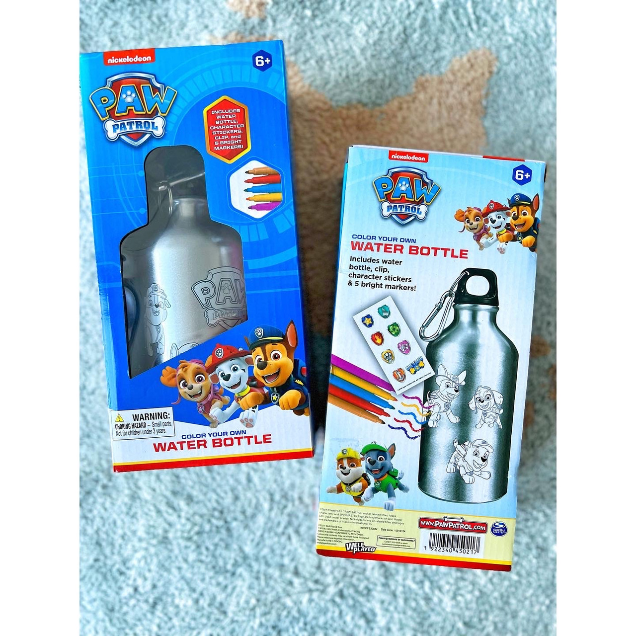 Детская бутылка щенячий патруль , набор для творчества с бутылочкой маркерами и наклейками - фото 4 - id-p1563532058