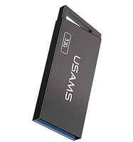 Металлическая USB Флешка для компьютера USAMS High Speed Flash Drive 32GB US-ZB206 Серый
