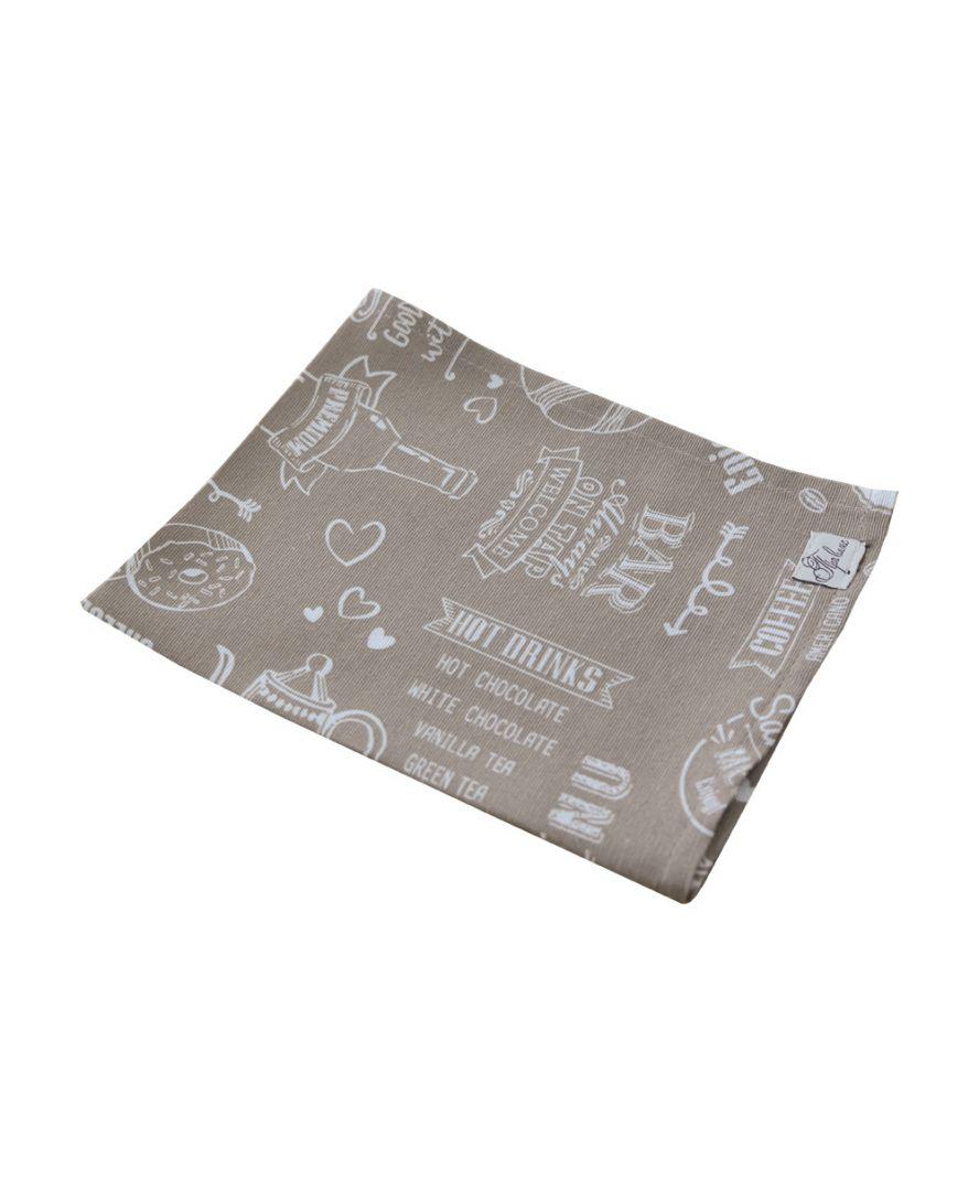 Бежева Прямокутна Серветка на стіл Breakfast beige, 35х45 см