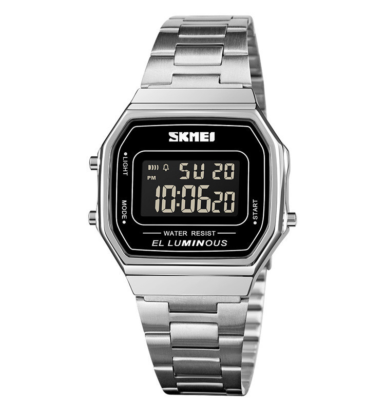 Чоловічий наручний годинник Skmei 1647 (Сріблястий), фото 1