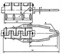 Зажим монтажный натяжной клиновой МК-7