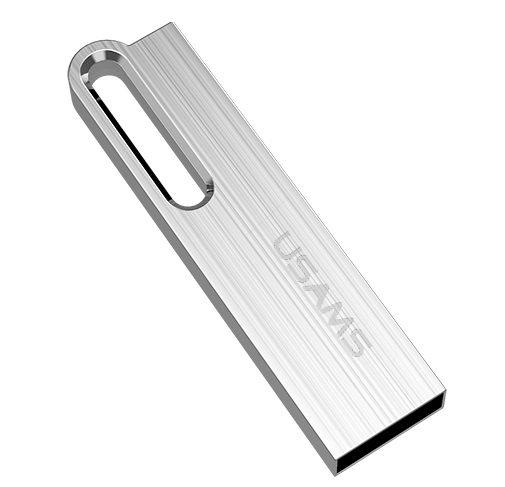 Металева USB Флешка для комп'ютера USAMS Aluminum Alloy High Speed 16GB US-ZB097 Сірий, фото 1
