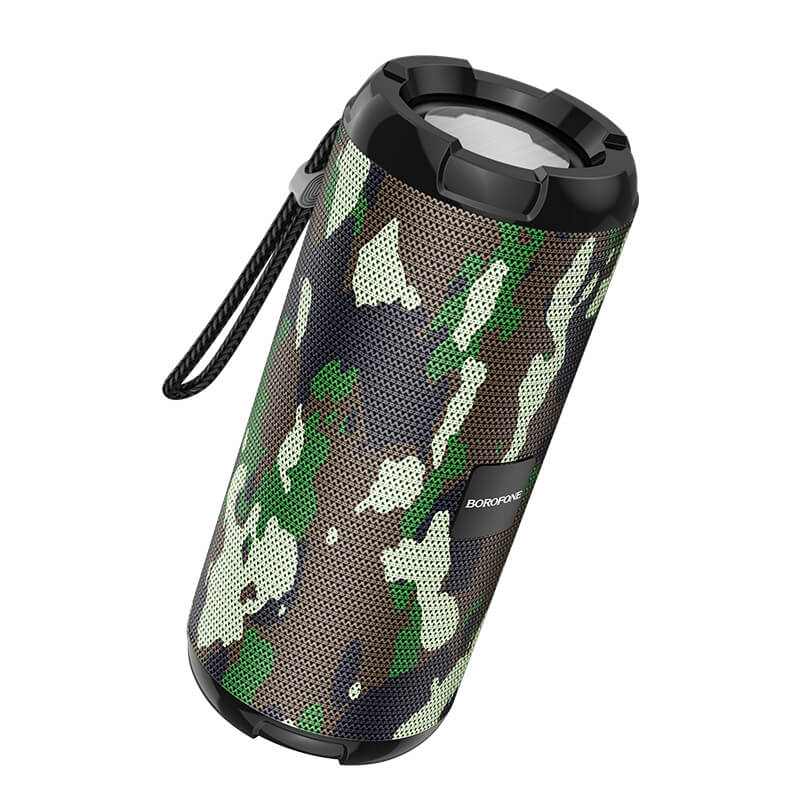 Портативна блютуз колонка BOROFONE Smart sports IPX5 BR15 |AUX, SD-card, Bluetooth, USB, FM-Radio| Хакі