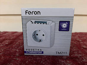 Таймер електронний Feron TM211, тижневий., фото 1