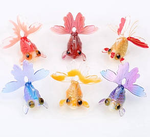 Біжутерія, Сережки Goldfish Purple, фото 3