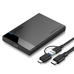 Зовнішній корпус Ugreen кишеня для жорсткого диска 2.5" USB 3.1 Gen 2 to SATA III для SSD HDD (US221)