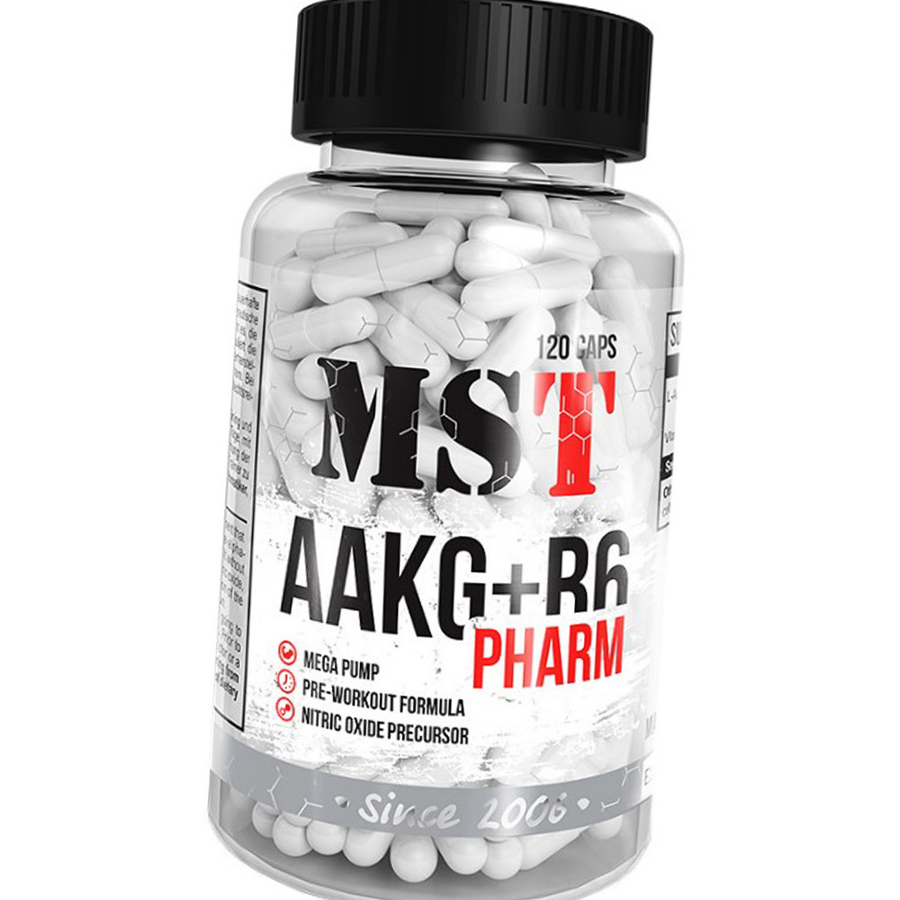 Аргінін MST AAKG B6 PHARM 120 капс