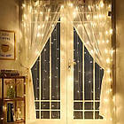 Гірлянда Світлодіодна Штора 200 LED 3х2 м Білий теплий Лучшая цена, фото 2