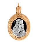 Підвіска - іконка "Казанська ікона Божої Матері" із золота, фото 2