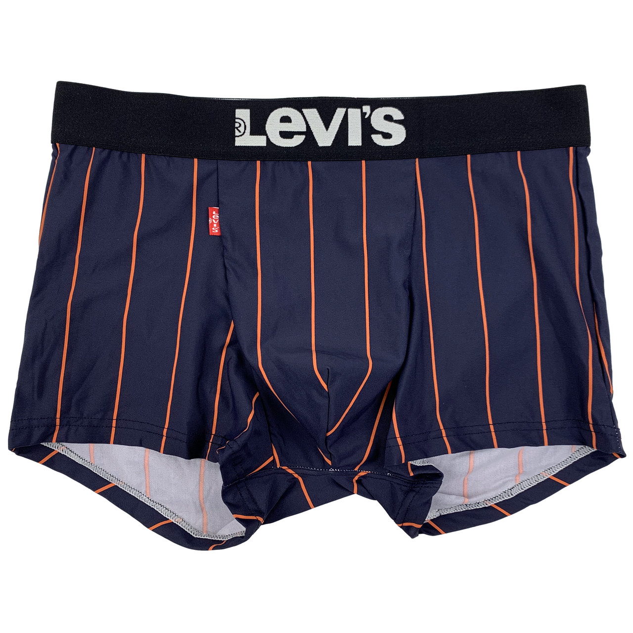 Чоловічі труси Levis преміум якості, колір темно-синій в помаранчеву смужку