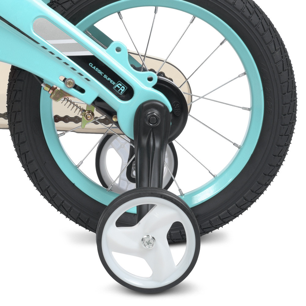 Велосипед детский двухколесный на магниевой раме Lanq WLN1439D 14" рост 90-115 см возраст 3 до 6 лет голубой - фото 5 - id-p1563599763