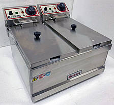 Фритюрниця двопостова Beckers FB 66LTA об'ємом 6+6 л, фото 2