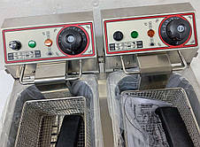 Фритюрниця двопостова Beckers FB 66LTA об'ємом 6+6 л, фото 3