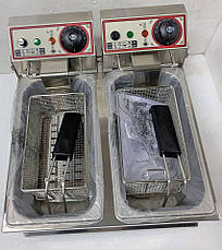 Фритюрниця двопостова Beckers FB 66LTA об'ємом 6+6 л, фото 4