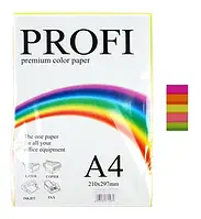 Папір кольоровий PROFI Cyber неон (5 кольор.) А4 , 80г/м2 , 250 арк 82O_20