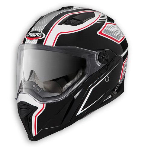 МОТОШОЛОМ ЗАКРИТИЙ CABERG STUNT BLADE КОЛІР БІЛИЙ / ЧОРНИЙ / ЧЕРВОНИЙ
