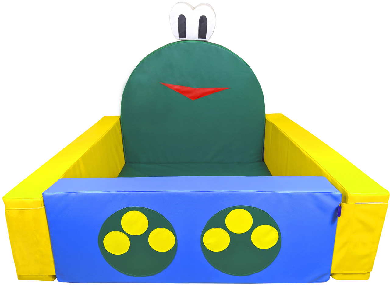 Сухий басейн Жабеня 140х100 см, без кульок кожзам Різнобарвний (Tia-sport TM)