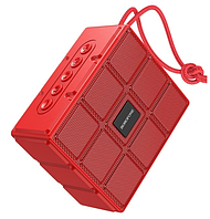 Портативная беспроводная блютуз колонка BOROFONE BR16 |BT5.1, TWS, FM, TF, USB, 4Hours, 5W| Красный