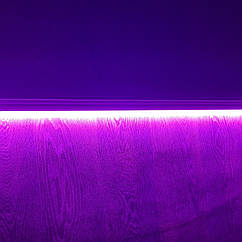 Світлодіодна лампа Т8 120см 18Вт рожева, двостороннє підключення
