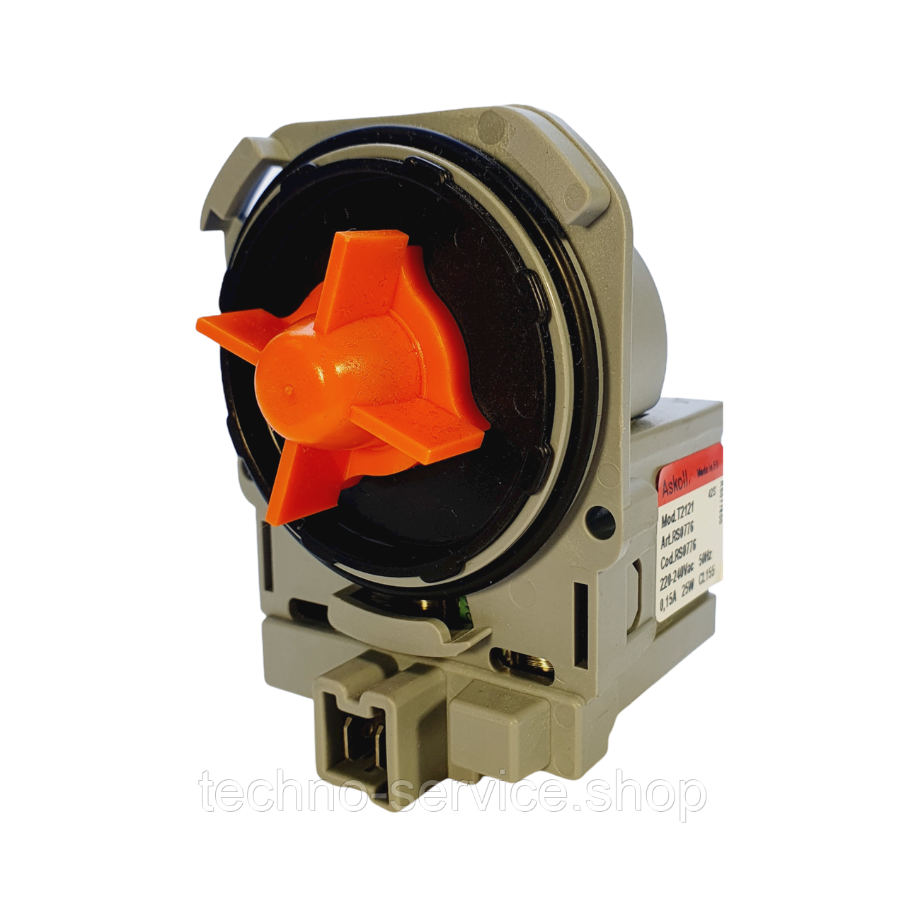 Насос (помпа)для пральної машини Bosch RS0776 + fuse, 3 засувки, фішка спереду