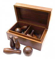 Гра Кеглі з червоного дерева Арт.1090