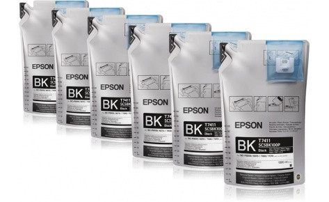 Чернила Epson для SC-F6200/7200/9200 UltraChrome DS HD Black (1Lx6packs) (C13T741X00) , фото 1