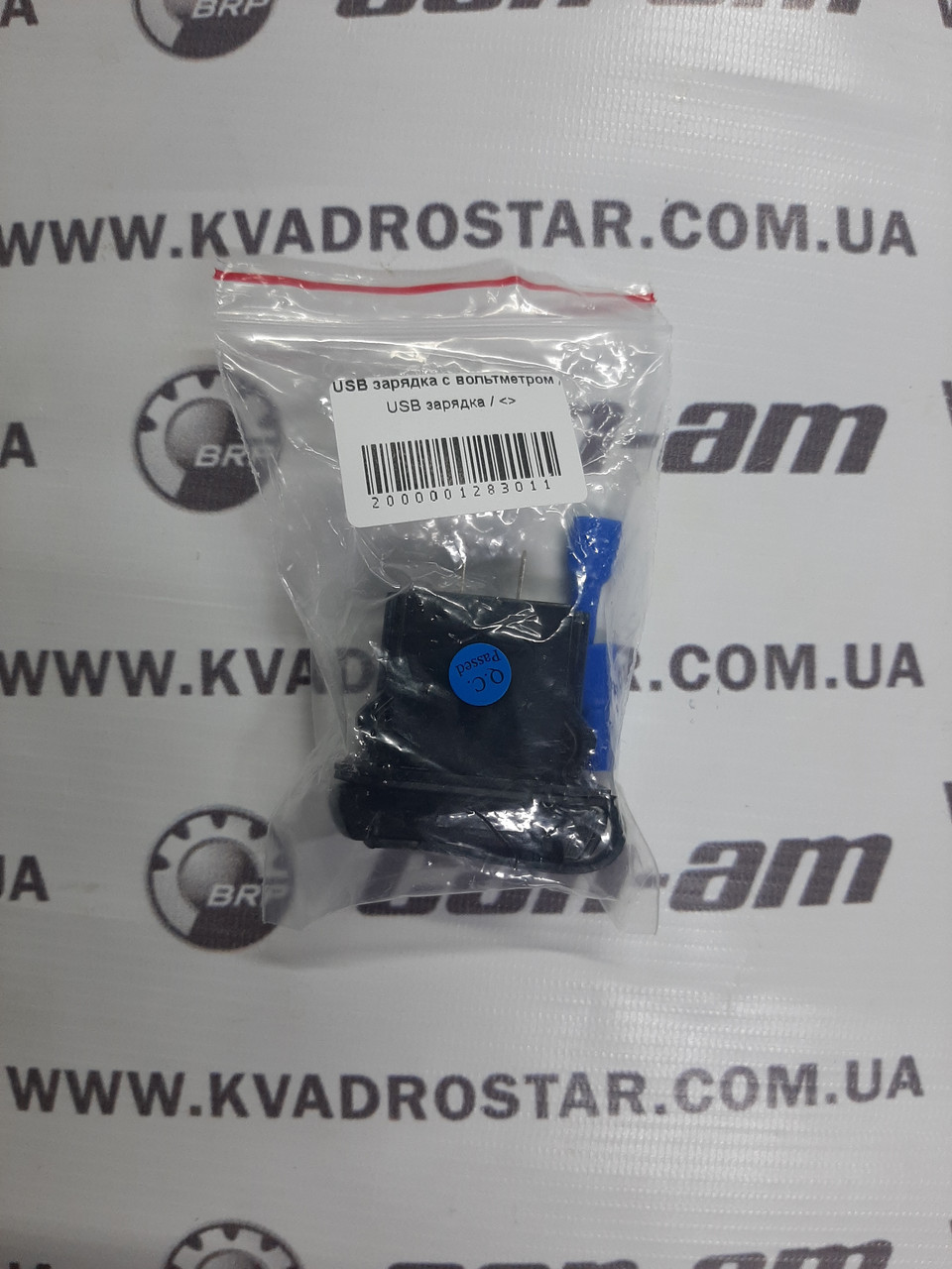 USB-зарядка з вольтметром для UTV, багі, Side-by-Side, позашляховиків, катерів USB12W, фото 1