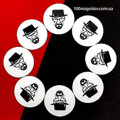 Круглі магнітики на замовлення. Діаметр 57 мм