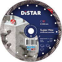 Круг алмазный Distar Turbo Super Max 7D 232мм, отрезной диск по железобетону и тяжелому бетону на УШМ